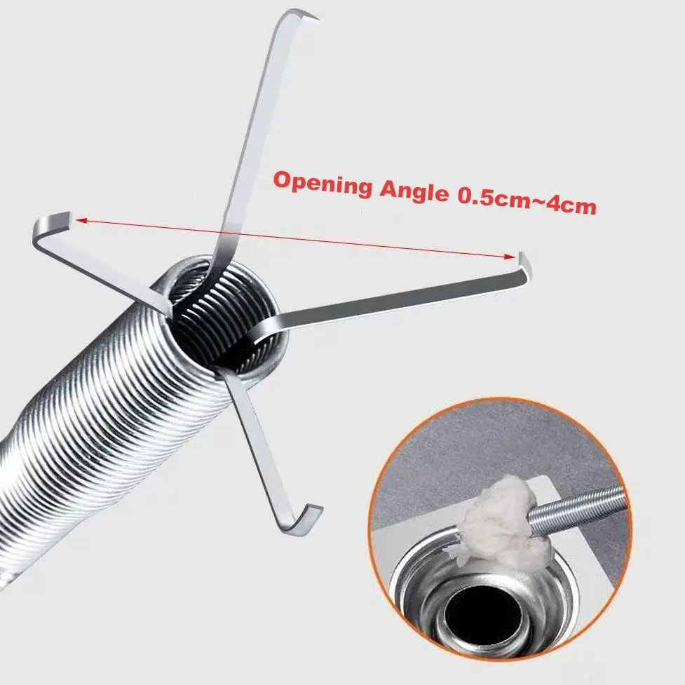 Flexible Grabber Claw Pick up Reacher Tool (Drain Clog Remove Tool), for Litter Pick, Home and Kitchen Sink, Drains, Toilet