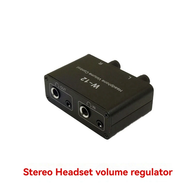 Sound Controller Headphone Volume Control 3.5Mm + 6.35Mm Stereo Volume Controller Adjustment For Left And Right Channels