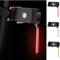 Luz trasera LED para bicicleta, lámpara de advertencia de fotones, resistente al agua, recargable, para ciclismo de montaña o carretera