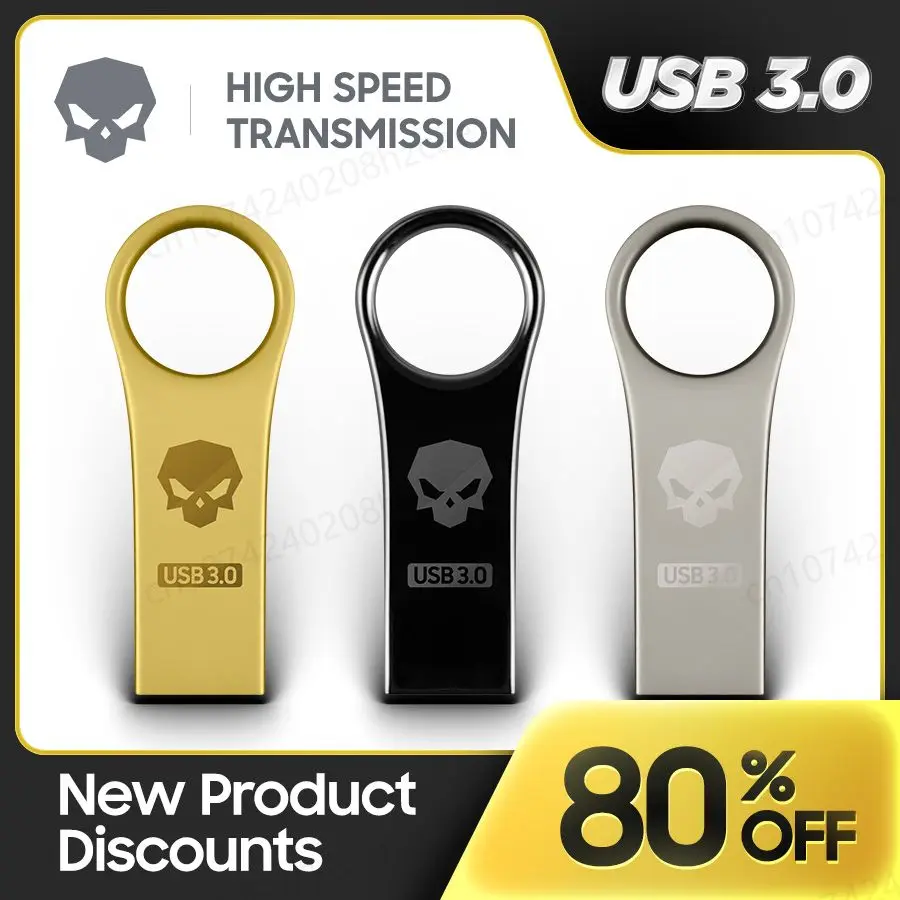 Sunday 2024 Pen Drive 32GB 64GB 128GB USB3.0 for Computer Cell Phone Metal Mini Pen Drive High-Speed USB Flash Drive USB Disk