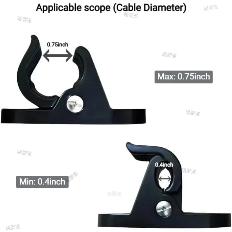 Universelle EV-Ladekabel-Organizer Wandhalterung Klemme Hochbelastbare Kabelaufbewahrung Aufhänger Fixierclip Schraubmontage Halterung Ständer – Detail 3
