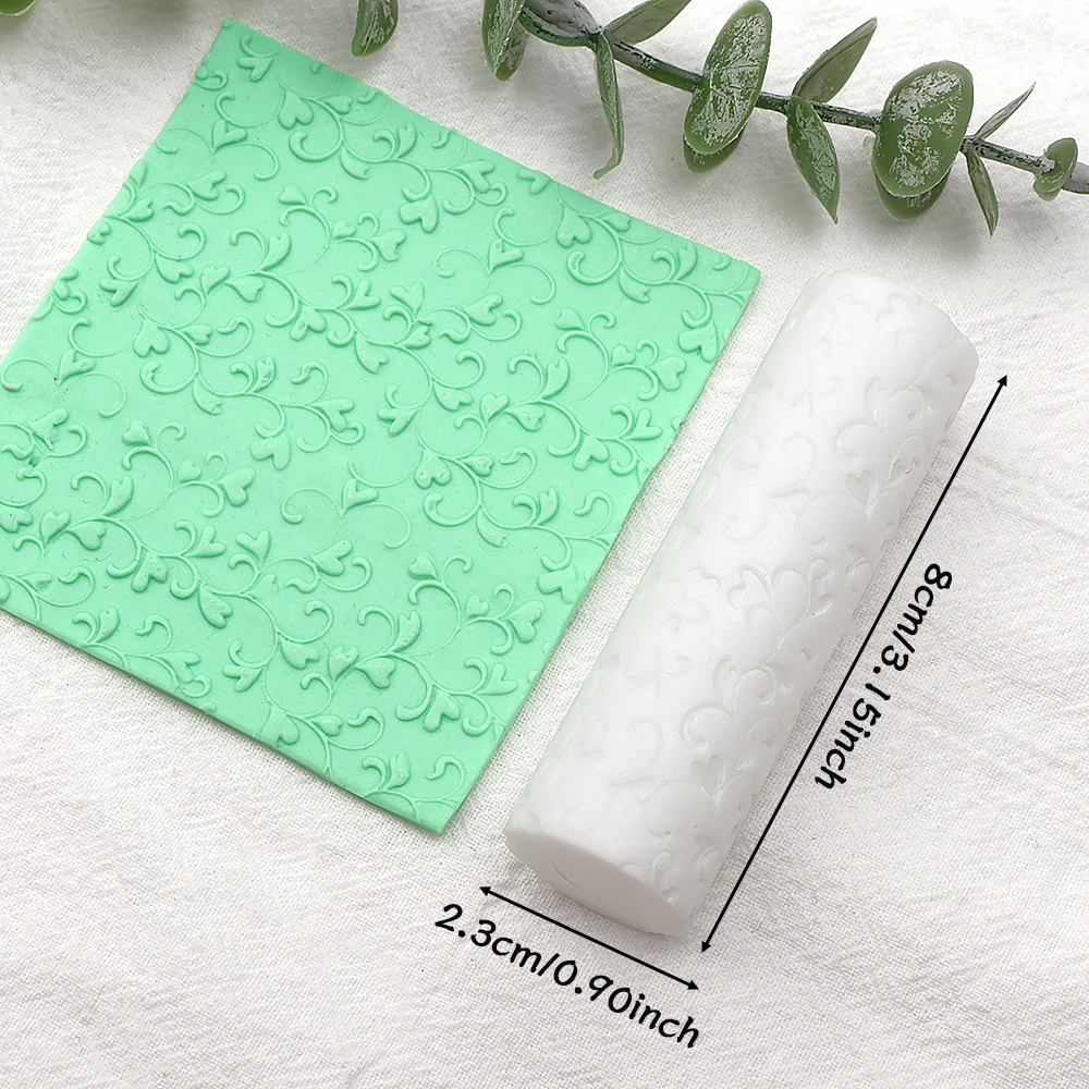 

Geometric & Citrus Polymer Clay Texture Tools - Honeycomb Floral Embossing Roller for DIY Jewelry Making