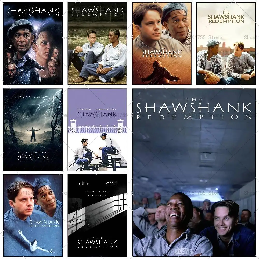 Film THE S-SHAWSHANK R-REDEMPTICON Classics Poster Self-adhesive Art Waterproof Paper Sticker Coffee House Bar Room Wall Decor