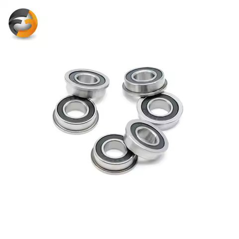 F6003 F6003RS Bearing F6003-2RS 20*35*11 mm ( 4 PCS ) Flange Ball Bearings F6003-RS Garden Cart Wheel Bearing