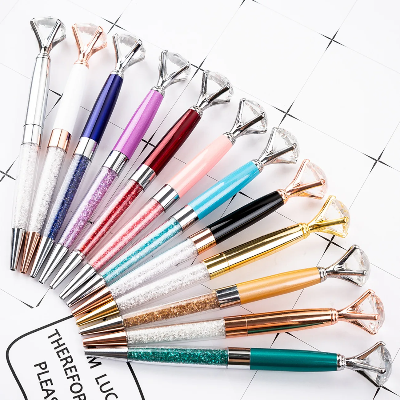 20PCS  Spot large diamond ballpoint pen gift pen crystal pen