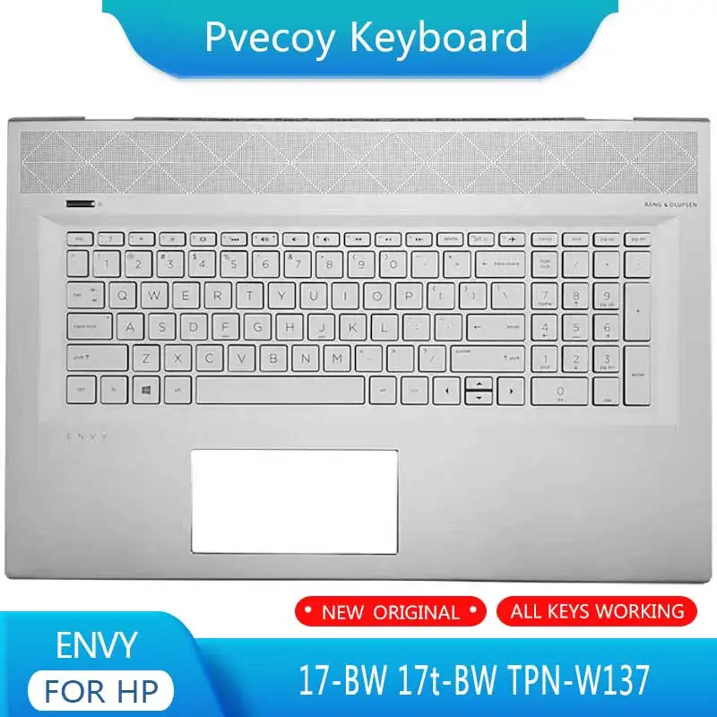 

New For ENVY 17-BW 17t-BW TPN-W137 Laptop Palmrest Case Keyboard US English Version Upper Cover