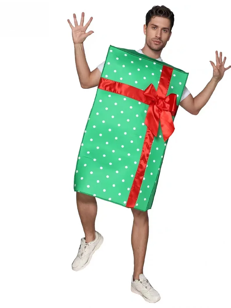 

Cisas Adult Gift Box Cosplay Role-plang Clothes Elf Funny Par Stage Performance Outfit Polyester Fiber Ethnic Costume