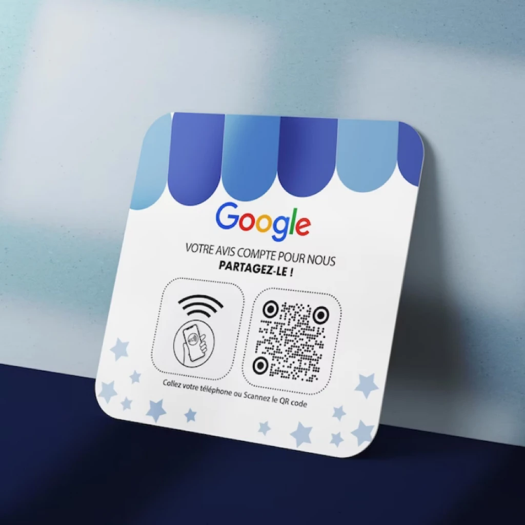 Customized Google Qr code and NFC,nfc qr Code Sign For Business,qr Code Plate,NFC Google Tap To Review Stands