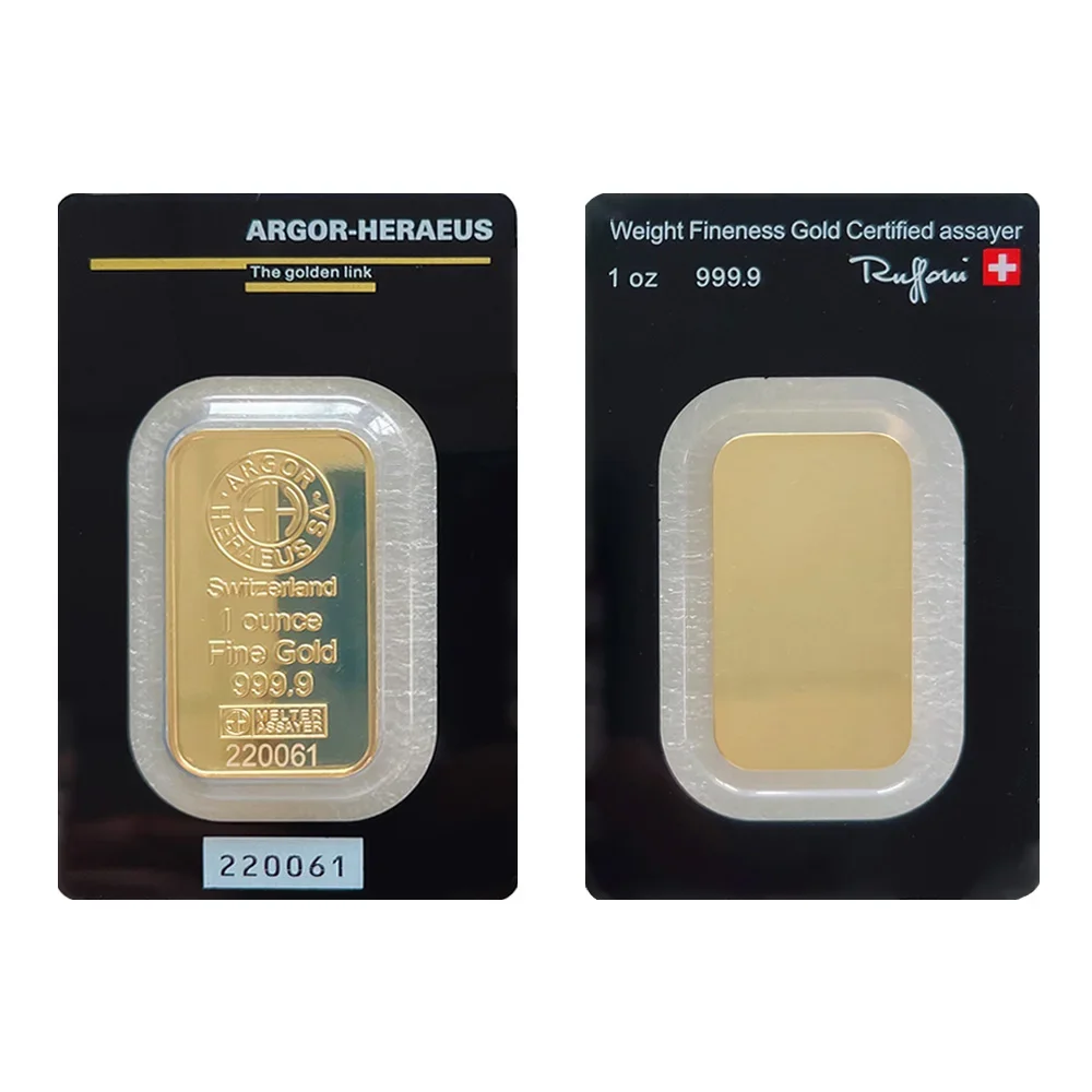 Suisse 1oz/2.5g/5g/10g/20g/50g Sealed packing Gold Plated Bar With Independent Serial Number Copper Crafts Collectibles Gift