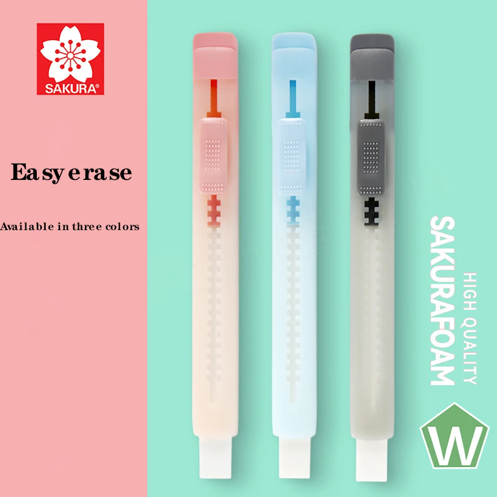 Japan SAKURA Mist Limited Pen Type Push-pull Eraser Eraser, Clean, Easy To Carry, Special Eraser for Art Drawing Examination