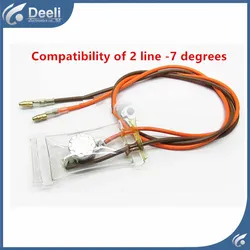 new for Fridge fittings bimetallic refrigerator 2 line negative 7 degree defrosting heating tube defrosting thermostat switch