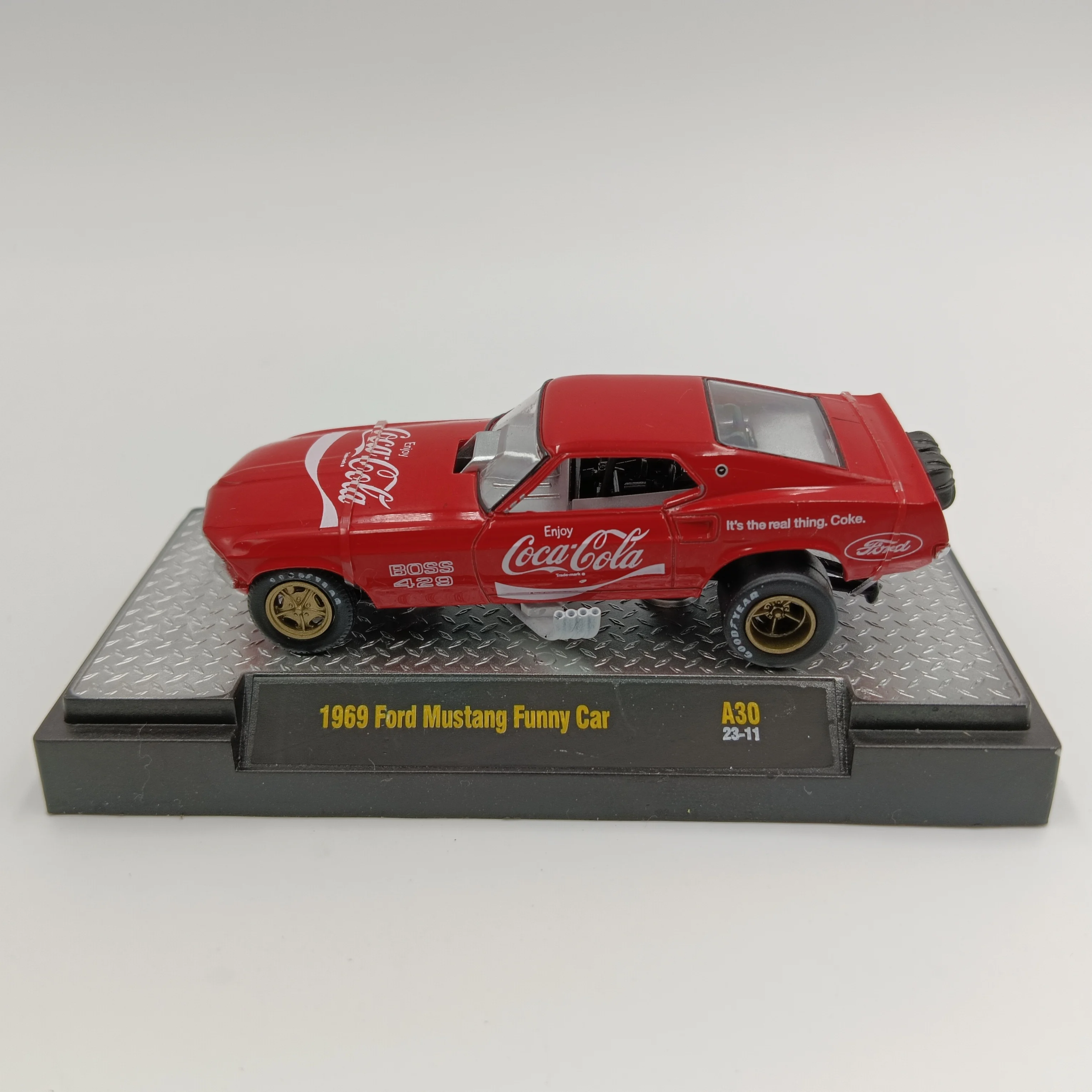 M2 Machines 1/64 1969 Ford Mustang Funny Car  Die-cast alloy car model collection display child gift