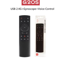 G20S Smart Voice Remote Control Mini Wireless Fly Air Mouse Keyboard For Android TV Box G20S For Gyro IR Learning 2.4G RF