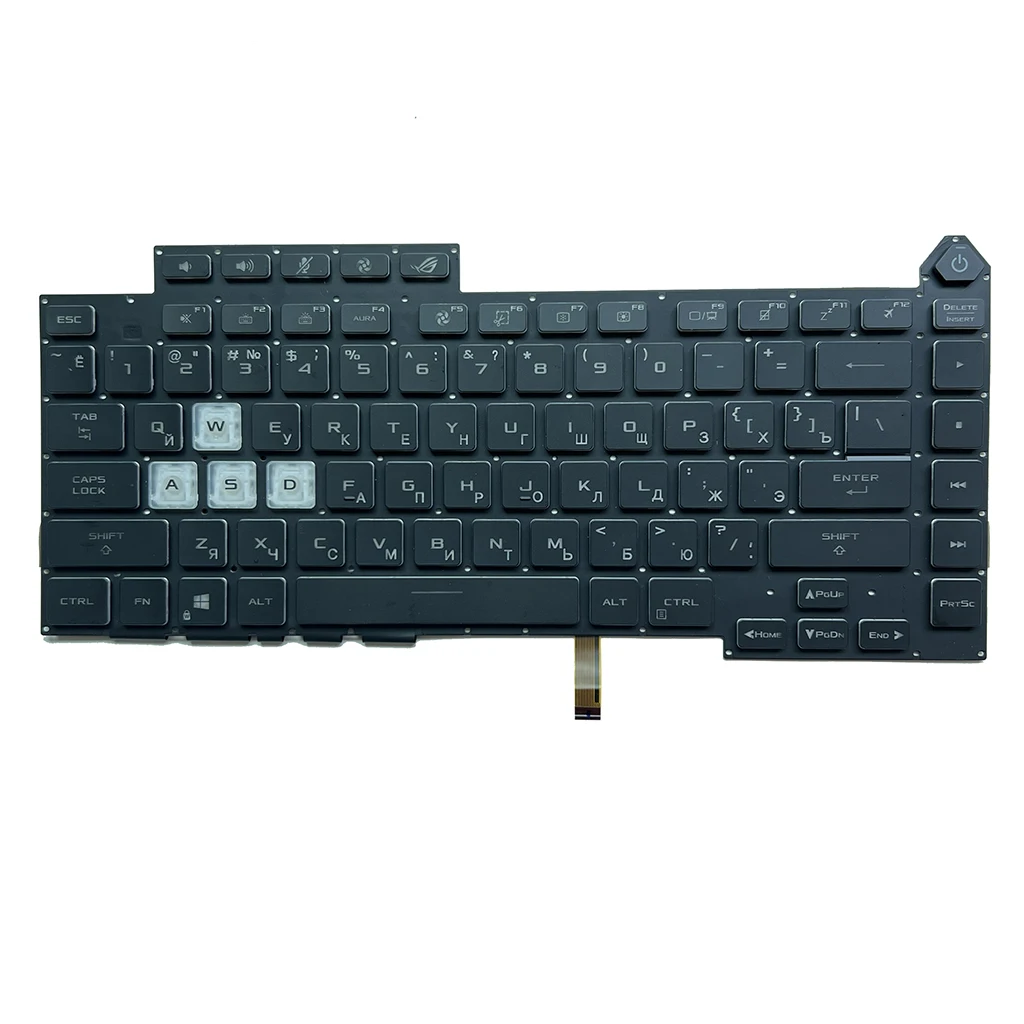 Imagem -03 - Teclado Russo Americano para Asus Rog Strix G513 G15 G513q G513qm G513qy G513rc G513rm G513rw G513qr G513qe G513im G513ie G513ic Rgb