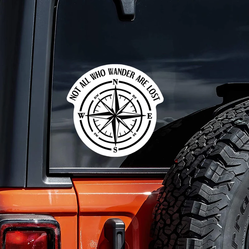 ملصق بوصلة لابتوب ، زجاجة ماء ، شاحنة سيارة ، جيب ، دراجة نارية ، طلاء سيارة ، نافذة ، جدار ، كل الذين يفقدون