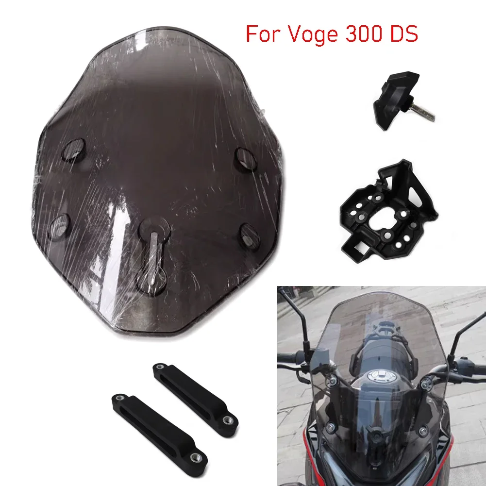 Para VOGE 300ds 300DS LX300-6L parabrisas de motocicleta carenado Deflector de viento placa de conexión soporte botón de ajuste