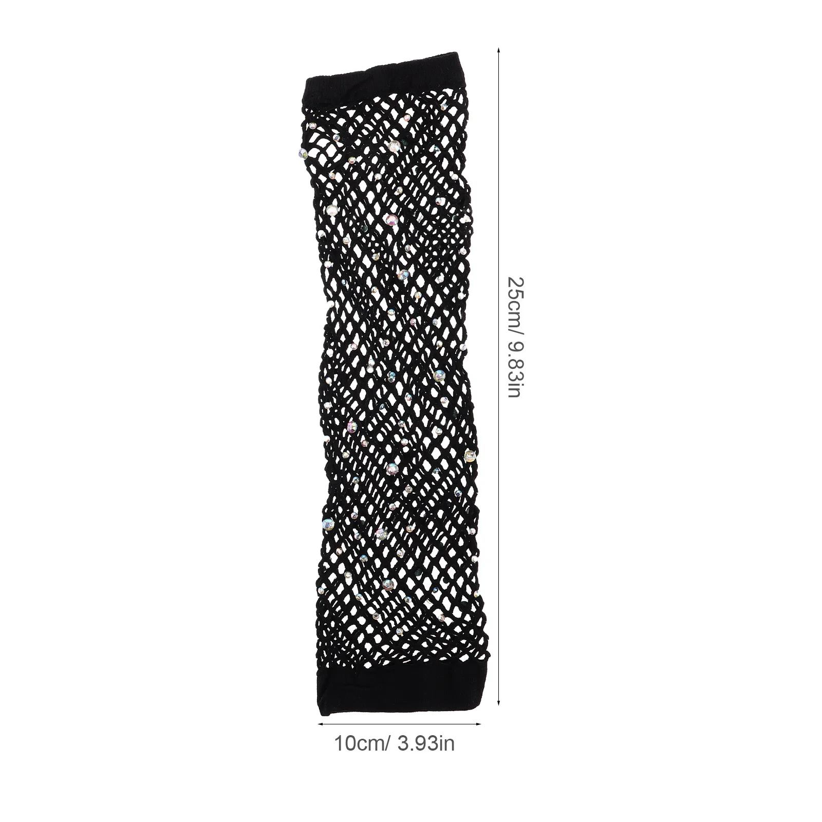 Sexy Strass-Fischnetz-Handschuhe, lange Netz-Armstulpen für Damen, Party, Maskenball, Zubehör, Armstulpen für Damen, Kostüm