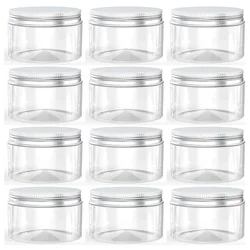 50pcs/set 20g 30g 50g 100g 120g 150g Plastic Jar with Lids Screw Tin Clear Container Empty Cosmetic Cream Powder Pot Makeup Box