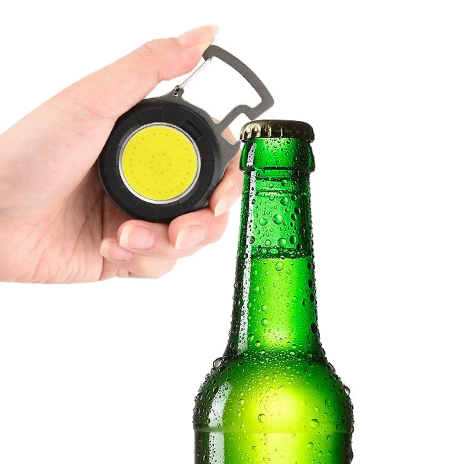 Small COB flashlights, LED Keychain Torch Portable Bright Rechargeable Magnetic Lightweight Running Camping Fishing