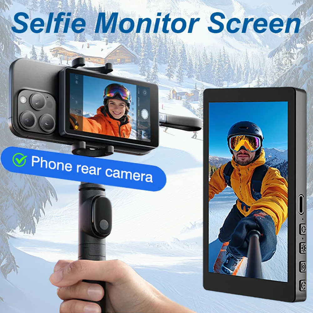 

Магнитный монитор для телефона, беспроводной монитор для задней камеры для прямых трансляций и видеозаписи, для iPhone и Android