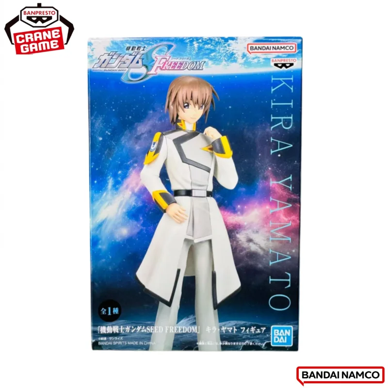

В наличии: Оригинальная фигурка Bandai Banpresto Gundam Kira Yamato, новая, в коробке, модель персонажа аниме, игрушка.