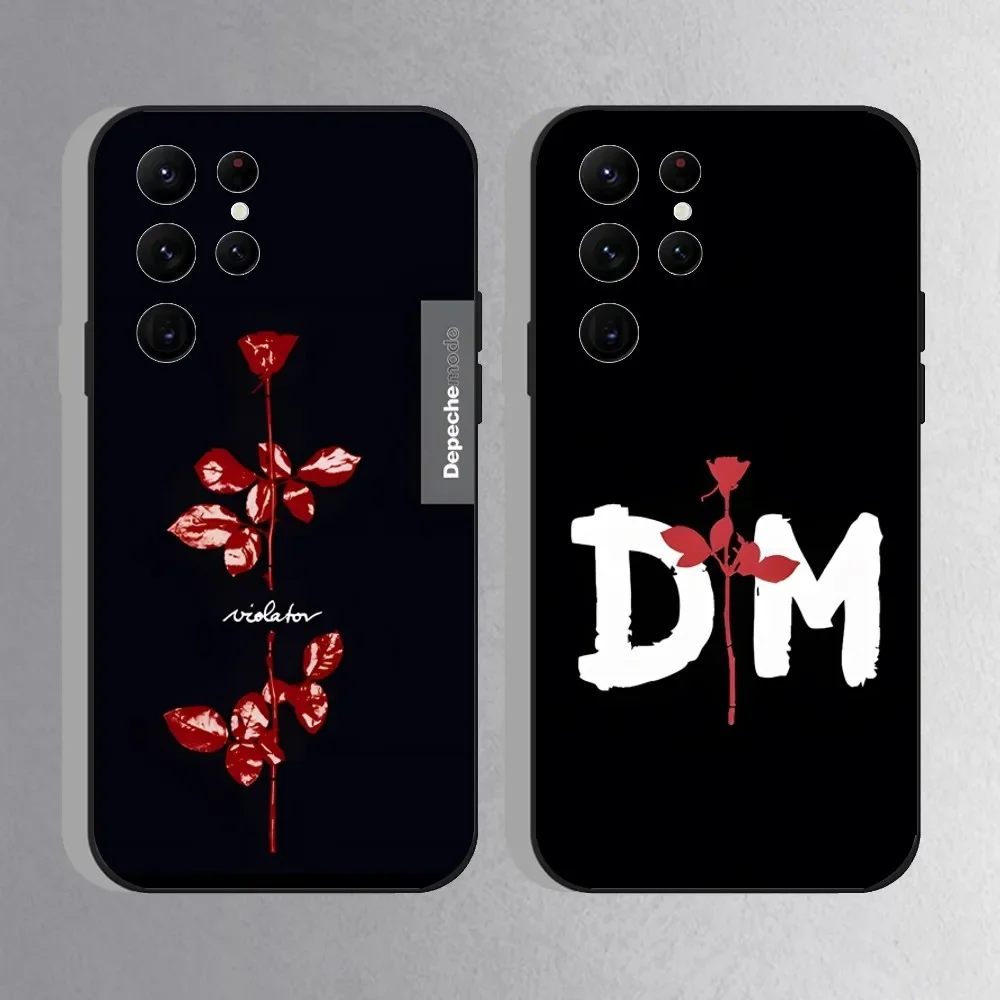 

Rock Band Depeches Modes Phone Case For Samsung S25,S24 Ultra,S20,S30 plus,S22 plus,S23,S30 Ultra 5G Silicone Black Shell