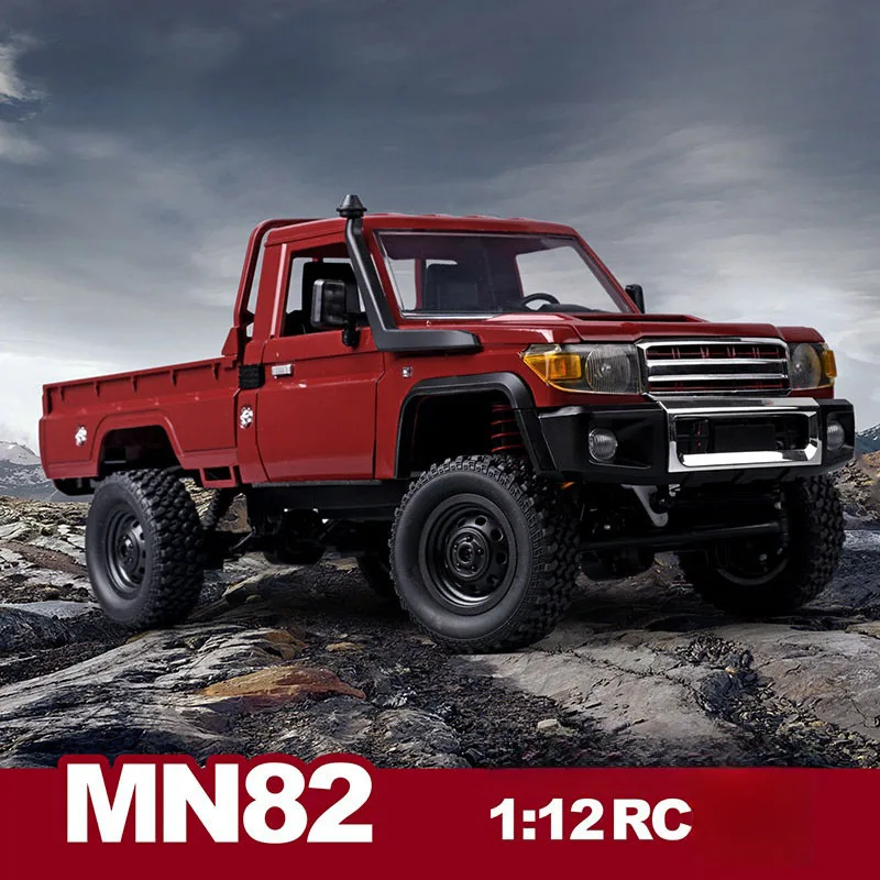 

New Mn82 2.4g Rc Remote-controlled Model Car 46 Degrees Climbing Off-road Vehicle Lc79 Pickup Truck With Headlights Gift Toys