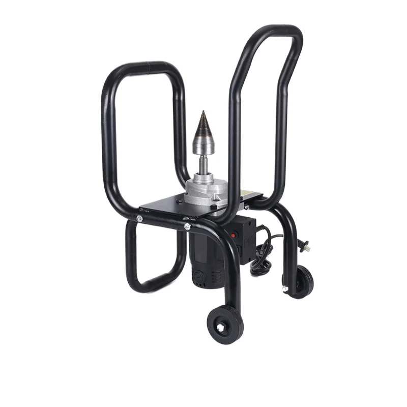 2200W stump wood splitter, guillotine type tree splitter, small electric woodworking machinery
