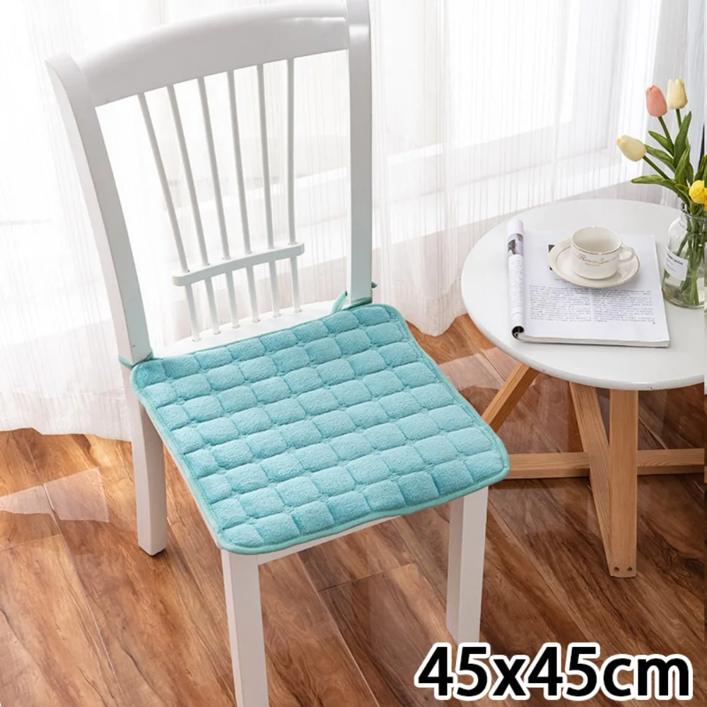 

Soft 45x45cm Seat Cushion Plus Velvet Flannel Student Chair Pad Non Slip Square Car Seat Pad Office Home Decor