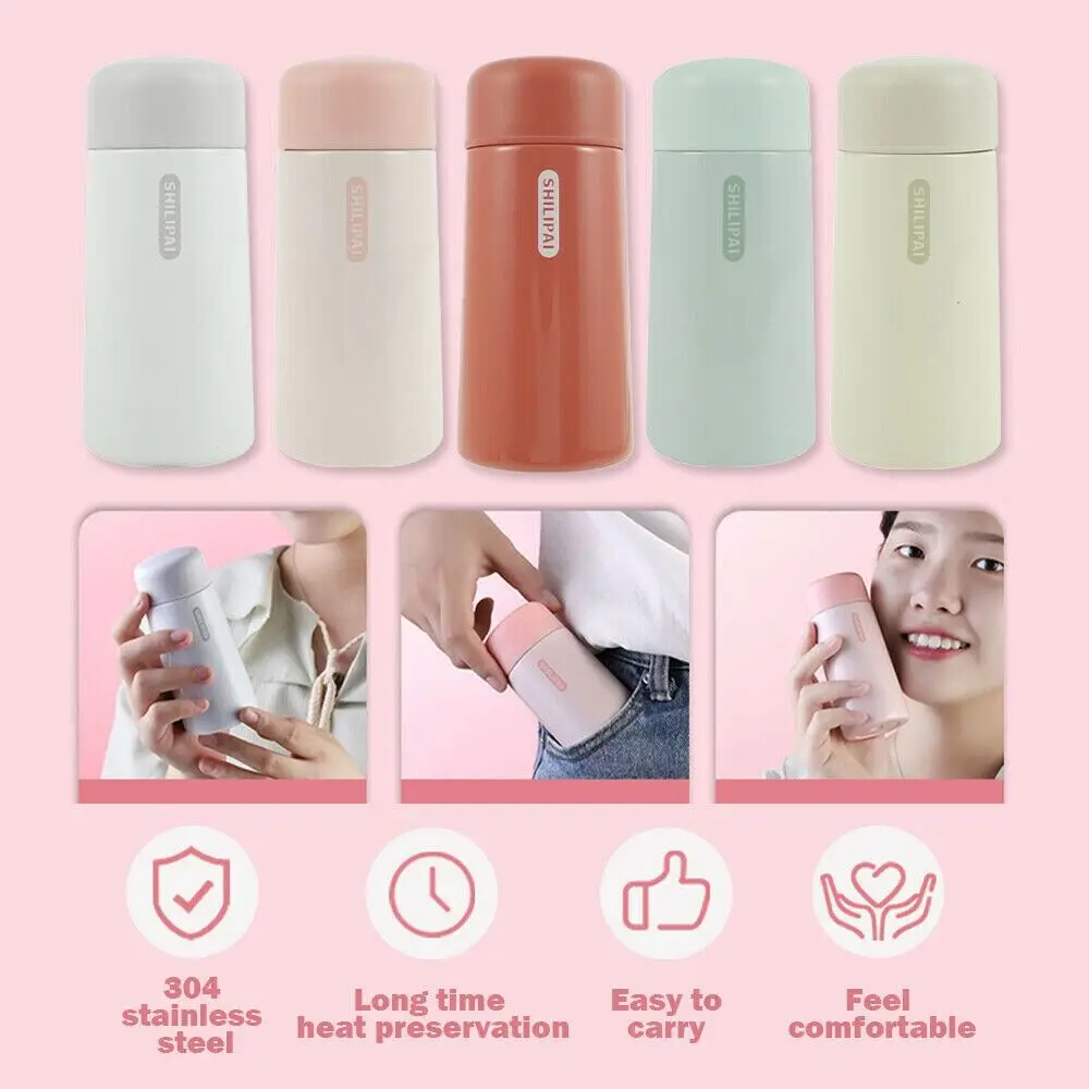 Convenient Mini Stainless Steel 150ml Thermos Cup Ultra-compact Portable Leak-proof Fashion Water Cup Drinkware Thermos Kettle