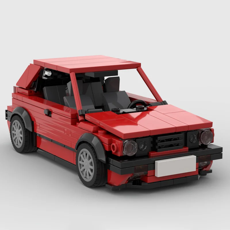 Bouwstenen Klassieke Auto-342 Stukken-Gti-Geïnspireerd Model-Creatief Montagespeelgoed-Ideaal Verjaardagscadeau Voor Jongens