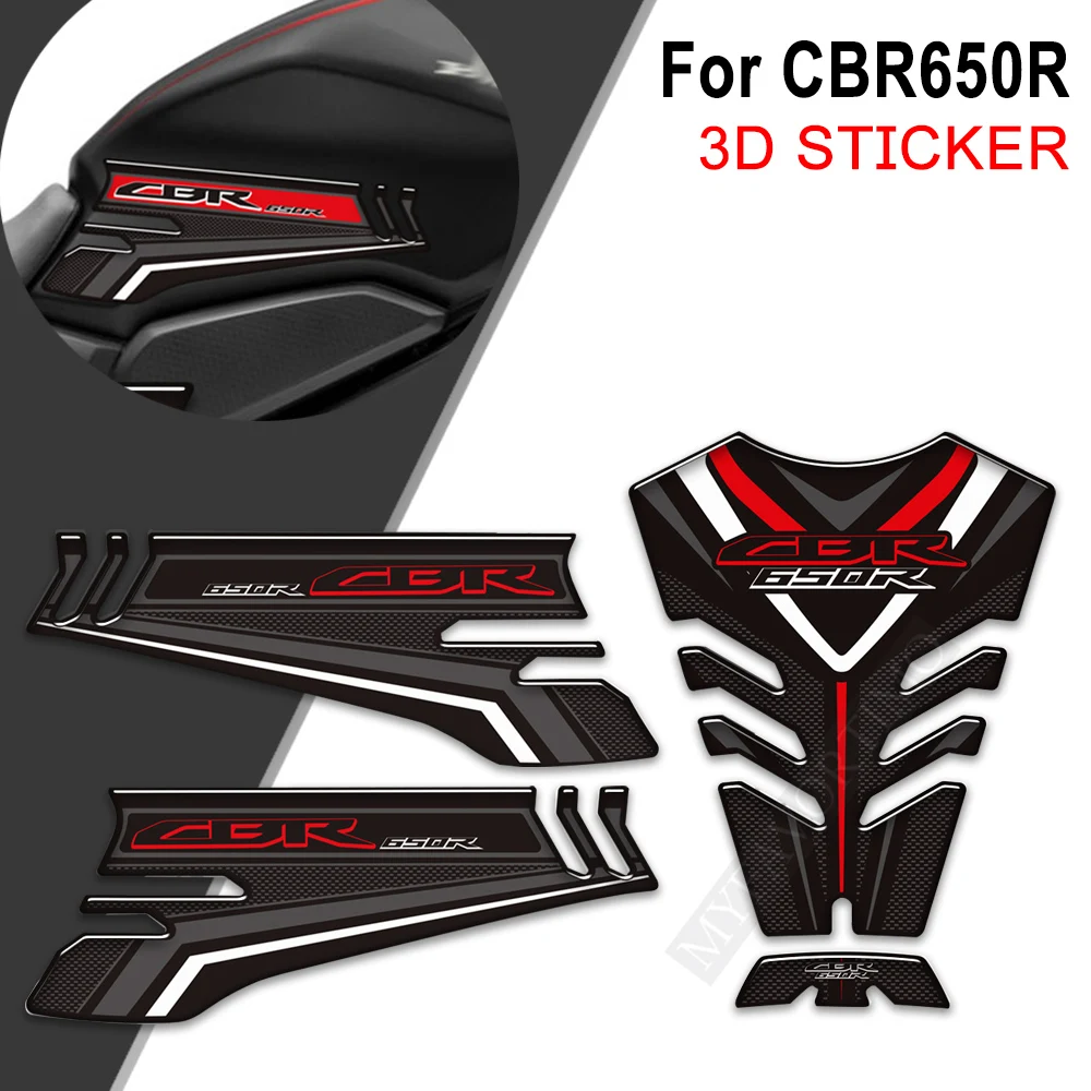 For Honda CBR 650R CBR650R HRC Fireblade Motorcycle Side Fuel Oil Tank Pad Protection Stickers Decals Kit