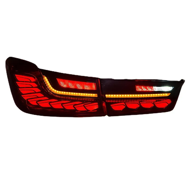 BMW 3 시리즈 용 미등 G20 G80 G28 M3 330 340 320 325 2019-2023 업그레이드 된 GTS LED 스타일 반전 라이트 브레이크 테일 라이트