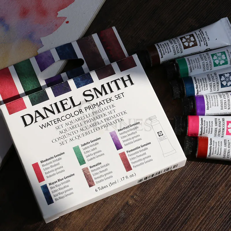 Daniel Smith Professional Artist Watercolor Paint 10/6 Color 5ml Mineral Color Alvaro Set Painting Brush Art Supplies Stationery