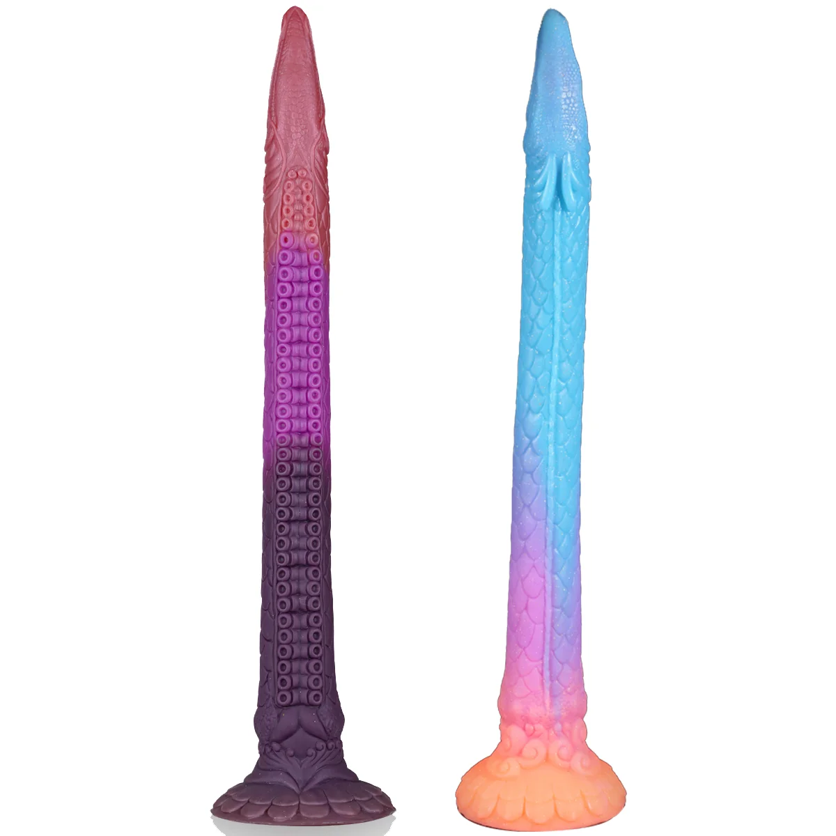 Super Long Luminous Monster Dildo Liquid Silicone Soft Anal Plug Tentacles Penis Anal Massage Butt Plug Men Women Adult Sex Toys - view 2