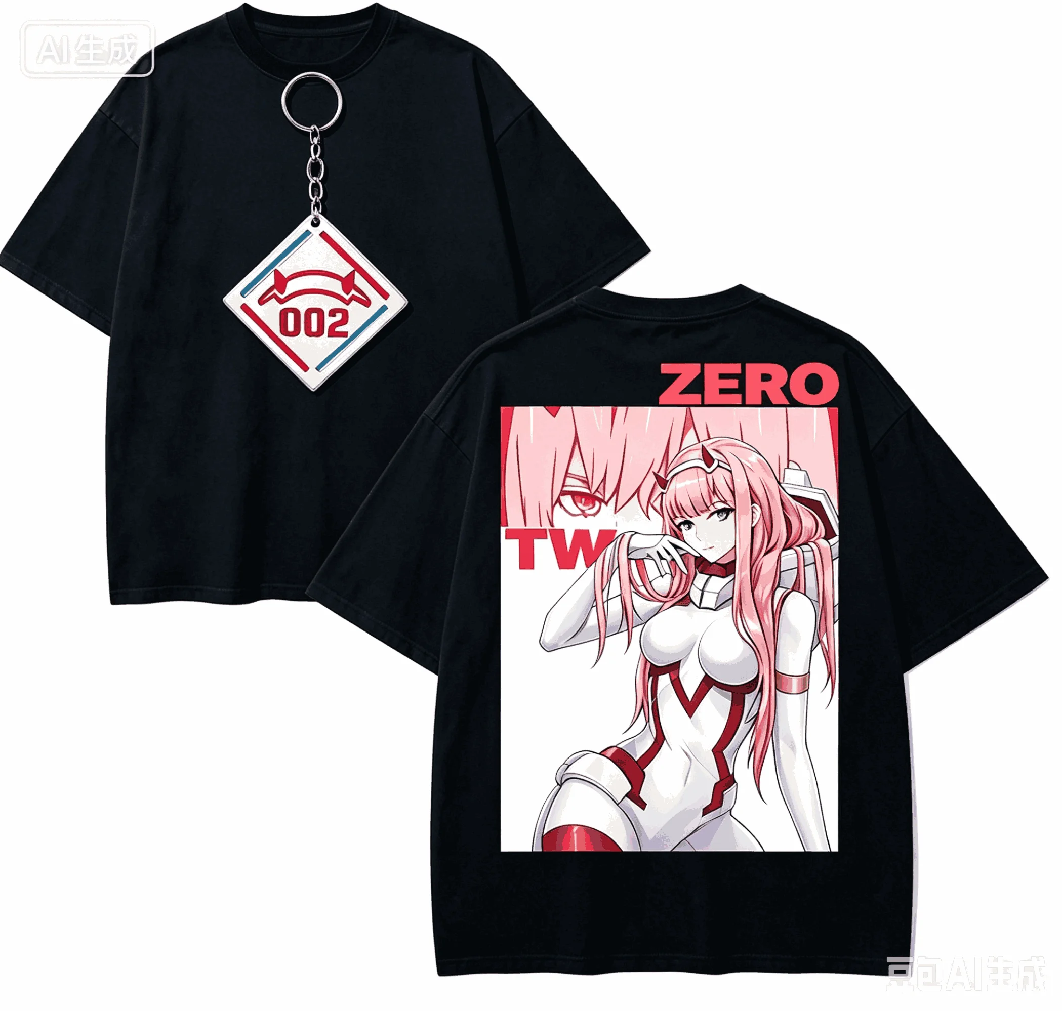 Darling in the Franxx Anime Lover T-shirt Harajuku Cotton New Model High Street  Oversized Unisex Retro Fashion Couples Classic