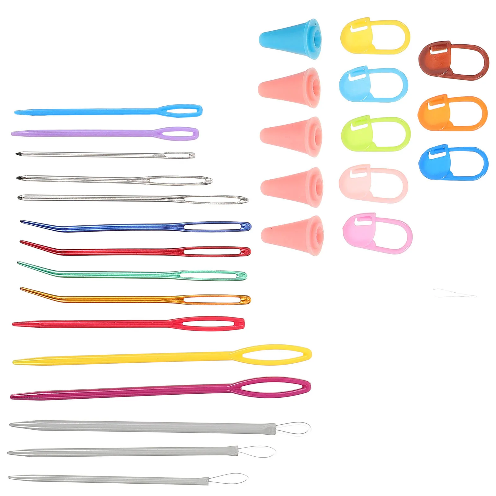 

1 Set Plastic Knitting Curved Stitches Professional Darning Needles Wear-Resistant Yarn Sewing Supplies Compact Lightweight
