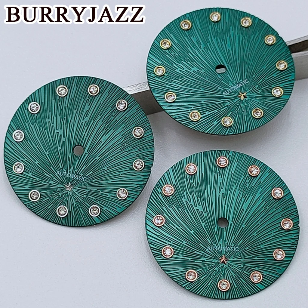 BURRYJAZZ 24.5 مللي متر الطلب ساعة ديفيل الطلب مع مؤشر الماس ستار الديكور صالح ل NH05 NH06 ساعة نسائية تعديل الملحقات