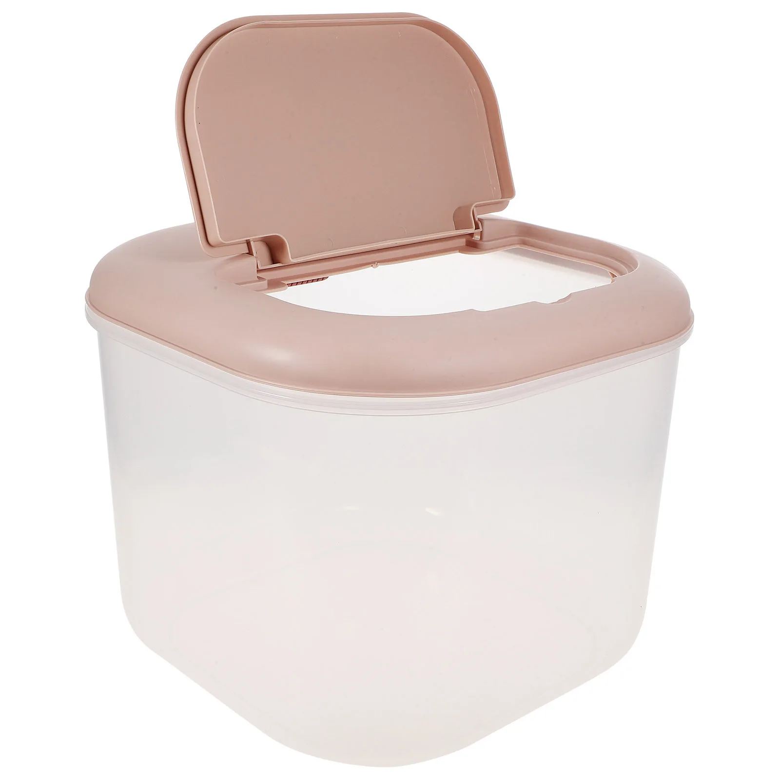 

Large Capacity Airtight Rice Storage Container 10Kg Kitchen Grain Bin Transparent Design for Cereal Beans Dry Food Storage