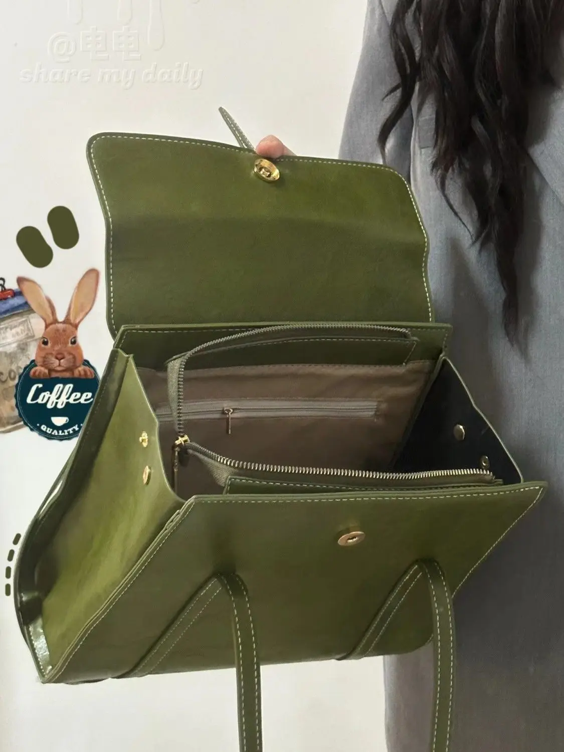 Jiaerdi Verde Vintage Bolsas Mulheres High Street Pu Couro Grande Capacidade Casual Shoulder Tote Bag Feminino Y2k Bolsa Estética