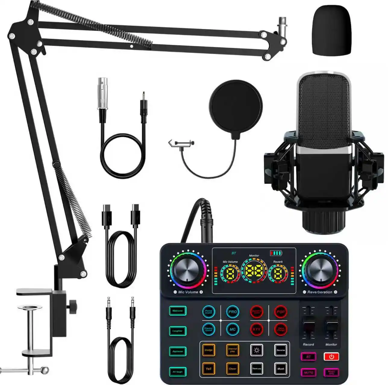 

Профессиональные вещательные комплекты с интеллектуальной аудиокартой и микрофоном для прямых трансляций