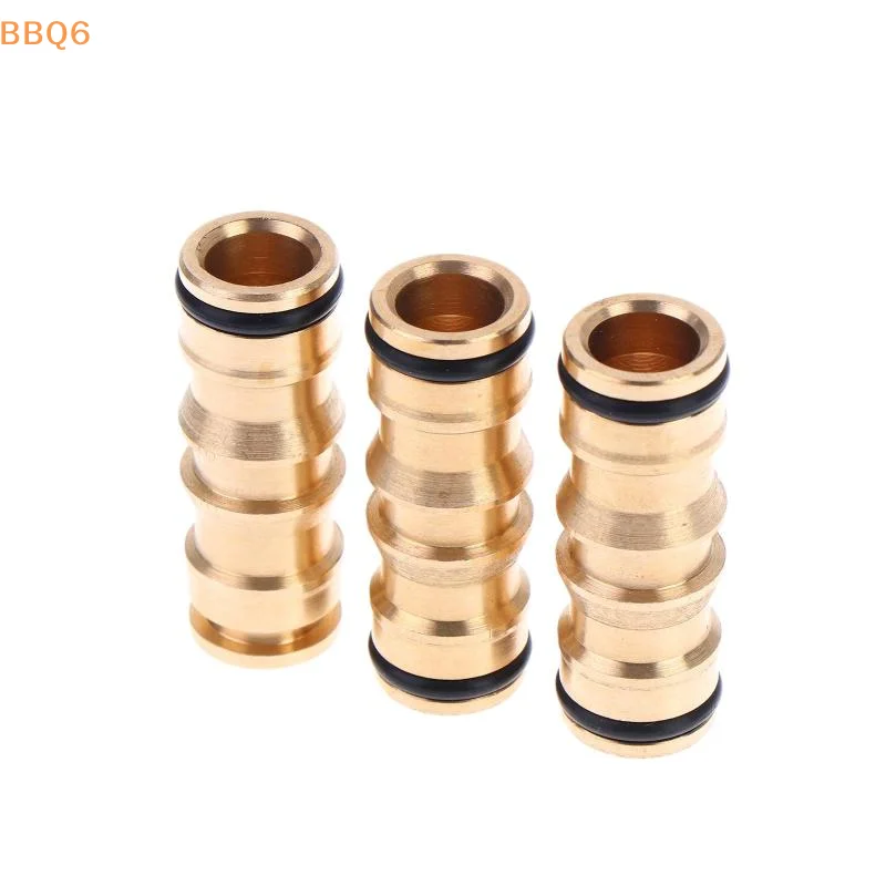 *1/2/3Pcs 2 Way Garden Brass Hose Connector Joiner Coupler Watering Water Pipe Tap Male Water Pipe Repair Extension Joints