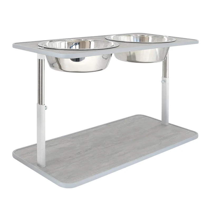 

Food Basin Ceramic Double Bowl Neck Protection Anti-Tipping Drinking Bowl Tall Rack Large Food Basin Pets