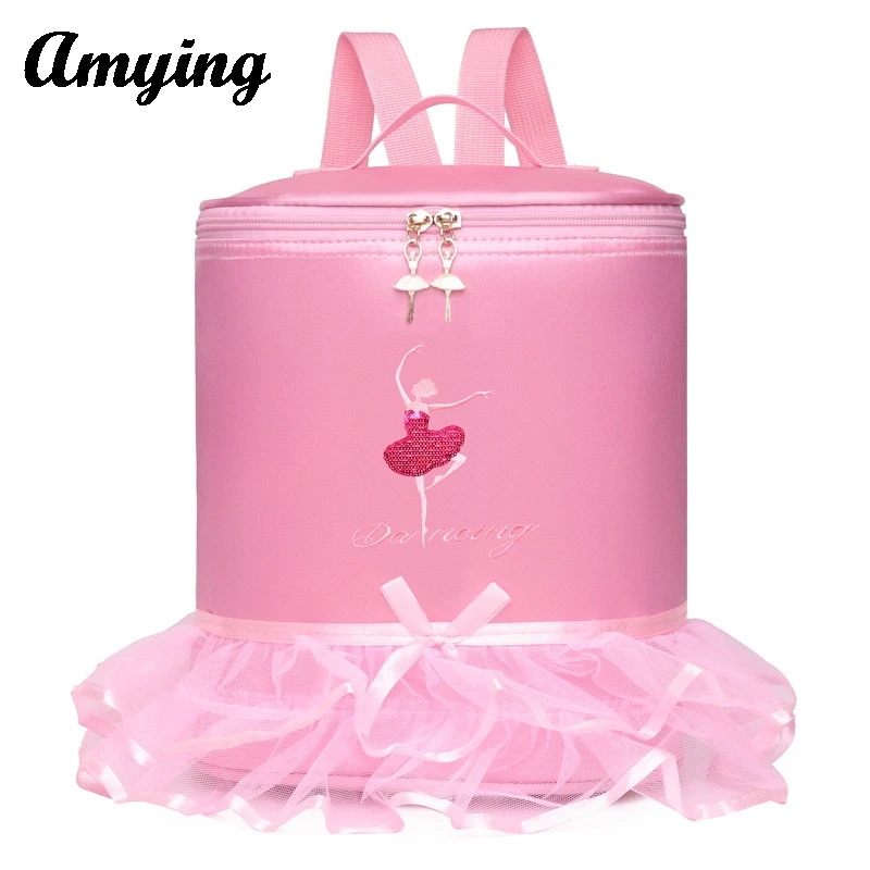 Sac de danse princesse pour enfants, sac à dos de danse de ballet pour filles, sac à main de voyage durable pour enfants, sac de livre de rangement de danse latine pour enfants