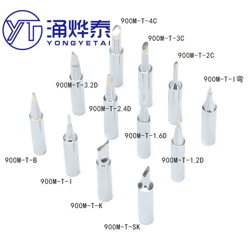 YYT 900M-T-K SK I B 2 3 4C 1.2 1.6 2.4 3.2D nozzle high quality lead-free environmental protection soldering iron tip