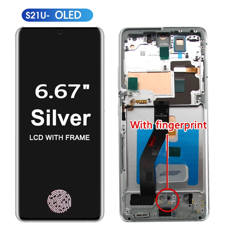 Nieuwe AMOLED Voor Samsung Galaxy S21 Ultra 5G LCD Display Touch Screen Digitizer Voor Samsung S21 Ultra LCD display Vervanging