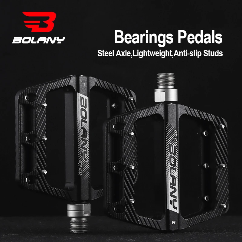 BOLANY Bike Pedal Ultra Light Aluminum 3 Sealed Bearing Road Bmx Mountain Bike Pedal Anti-Slip Waterproof Bike Pedal Accessories