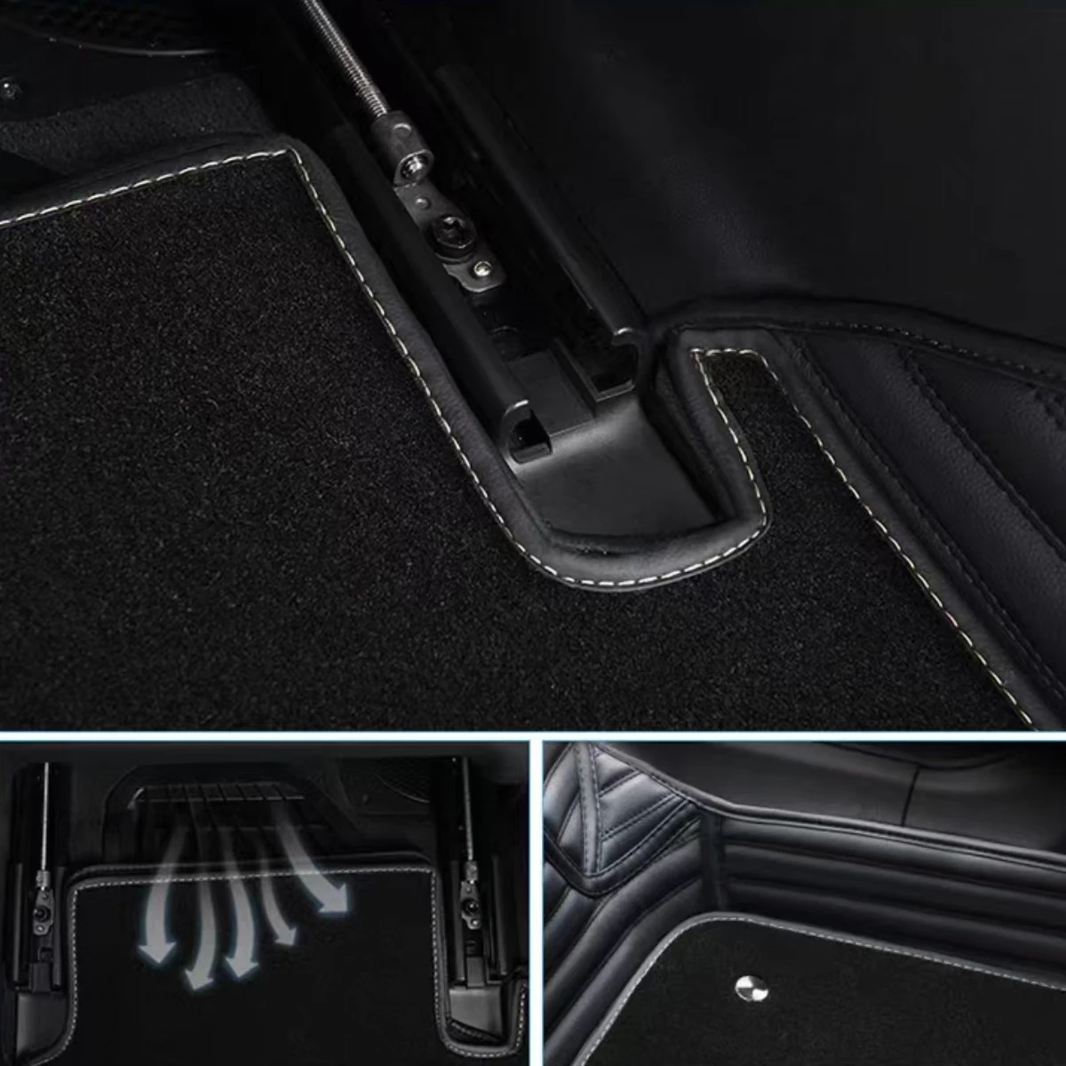 Custom Car Floor Mats For Mercedes Benz GLC X253 GLC-Coupe C253 2015-2025 Auto Double Foot Coche Floor Liners Blanket