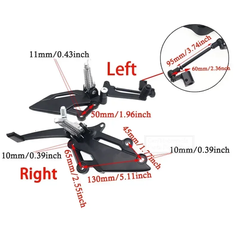 Motorcycle Front Left Or Right Foot Peg Bracket Brake Shift Pedal Lever Mount For KAWASAKI VERSYS 250/300 NINJA EX250R Z250 Z300