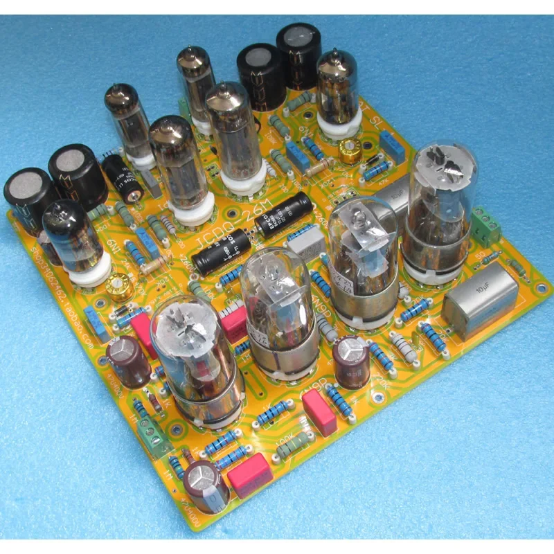 A simplified version of the 6N8P+6N9P bile preamp circuit board JCDQ26M of the Am-eric-an E-lvis SL-1 preamp